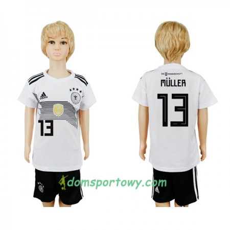 Koszulka Niemcy Muller 13 Dziecięcy Domowe Koszulki Piłkarskie Mistrzostwa Świata 2018